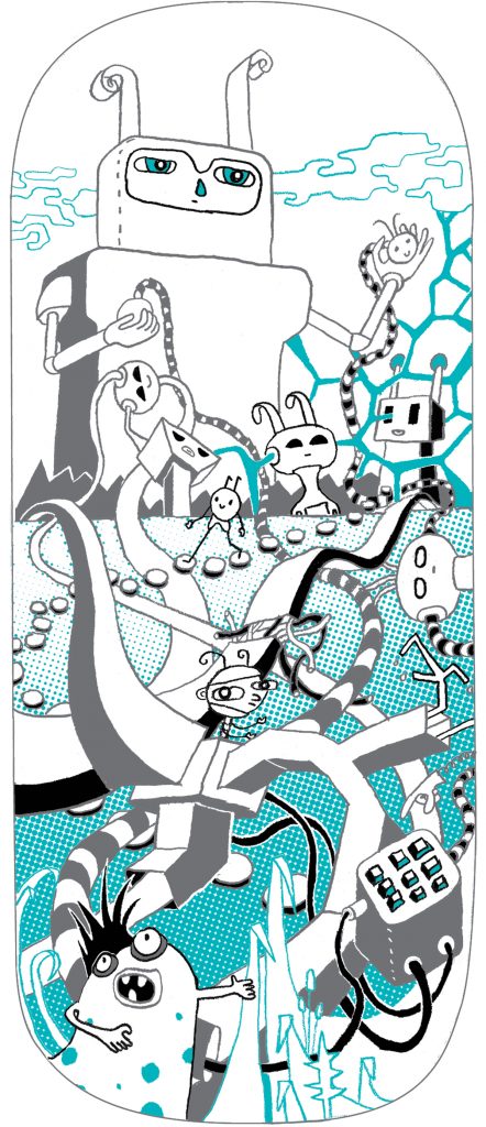 The Pink Pill, a 3 colour screen print